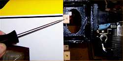 Drill mounting holes