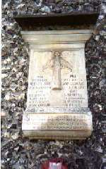 Plaque on Newnham Church