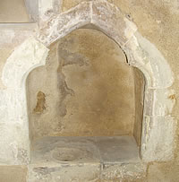 Chancel Piscina Doddington Church