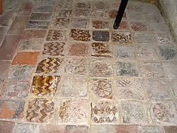 Medieval Floor Tiles in South Chapel of Doddington Church